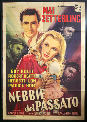 a movie poster of a woman holding a mirror