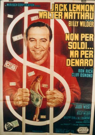 a movie poster of a man holding a dollar sign