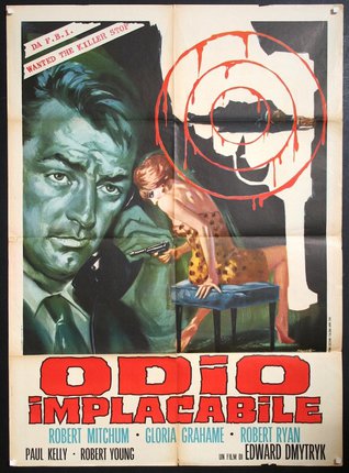 a movie poster with a woman holding a gun