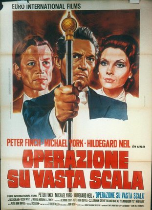 a movie poster with a man holding a staff