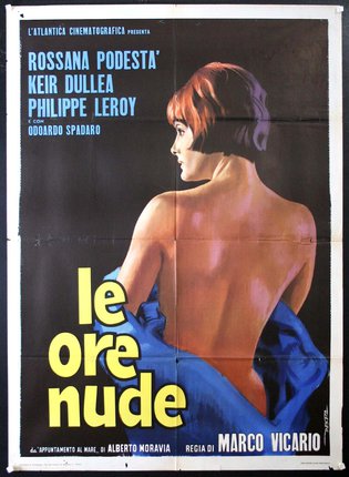 a poster of a woman with a naked back