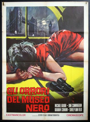 a movie poster of a woman lying on a bed with her hands on her face