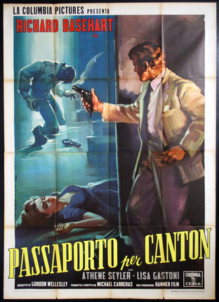 a movie poster of a man holding a gun
