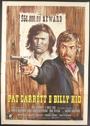a movie poster of two men pointing a gun