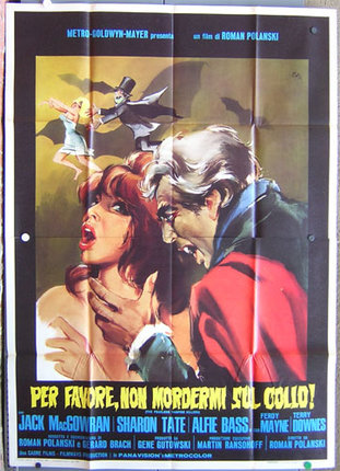 a poster of a vampire and a woman