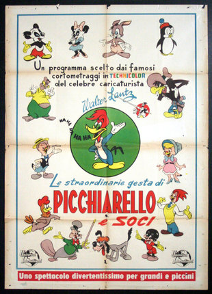a poster of cartoon characters