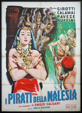 a poster of a woman with a red headdress and a red hat