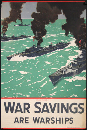 a poster of war savings