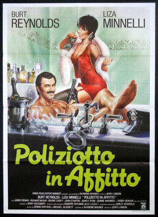 a poster of a man and woman in a bathtub