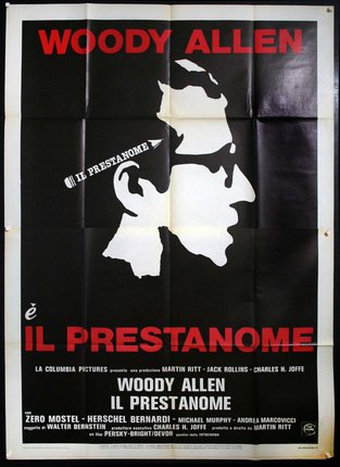 a movie poster with a man's face and glasses