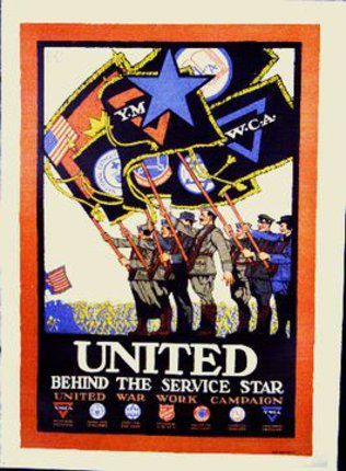 a poster of a military parade