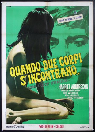 a movie poster with a woman sitting on a chair