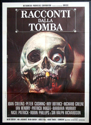 a movie poster with a skull