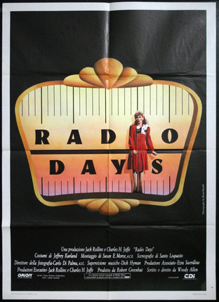a poster of a radio days