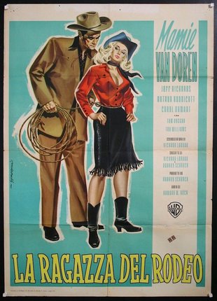 a poster of a cowboy and a woman