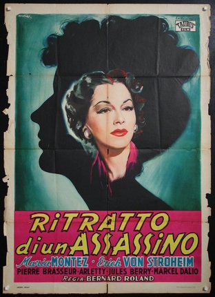 a poster of a woman with a man's head