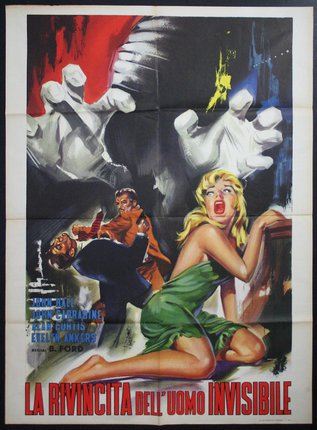 a movie poster of a woman and a man