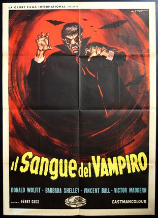a poster of a man with a vampire