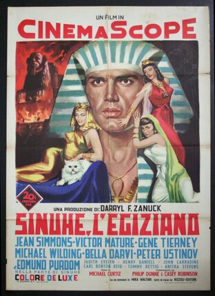 a movie poster with a man in a turban and a cat