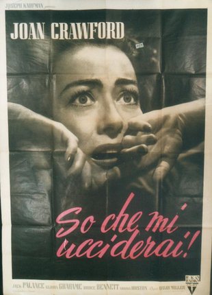 a poster of a woman with her hands on her face