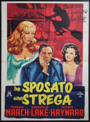 a movie poster with a man and two women
