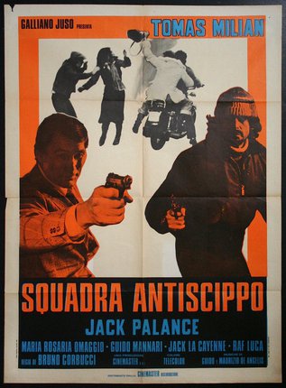 a movie poster with a group of men holding guns