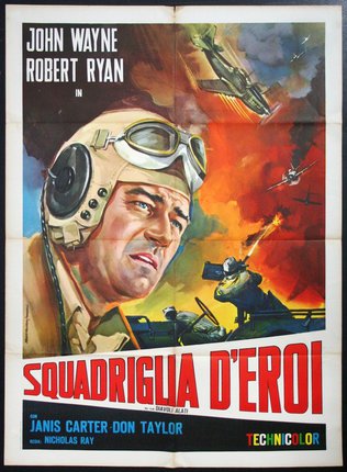 a movie poster of a man wearing goggles