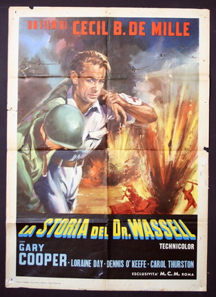 a movie poster of a man holding a helmet