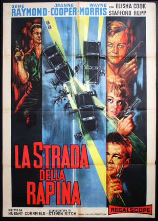 a movie poster with a few men holding guns