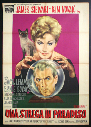 a movie poster of a woman and a cat