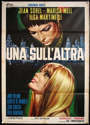 a movie poster with a woman looking at another woman