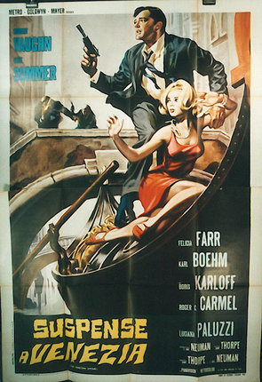 a movie poster with a woman on a boat