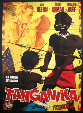 a movie poster with a man holding a spear