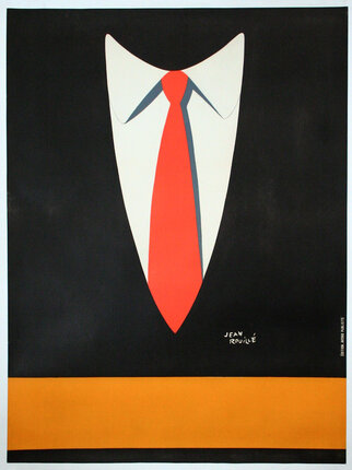 a poster of a suit and tie