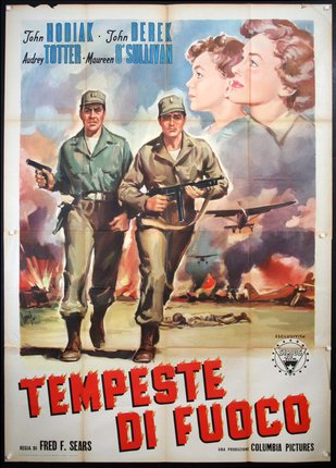 a poster of a military man holding guns