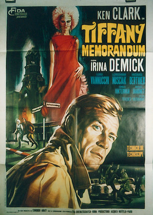 a movie poster with a man in a red dress