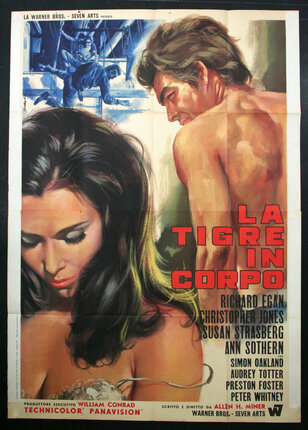 a movie poster of a man and woman