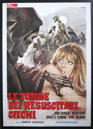 a movie poster of a woman holding a man