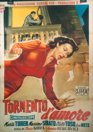 a movie poster of a woman running