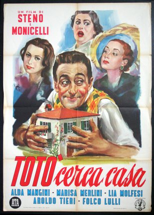 a movie poster of a man holding a house
