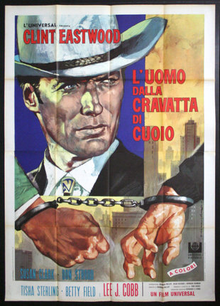 a poster of a man with handcuffs