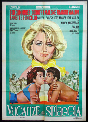 a movie poster of a woman kissing a man