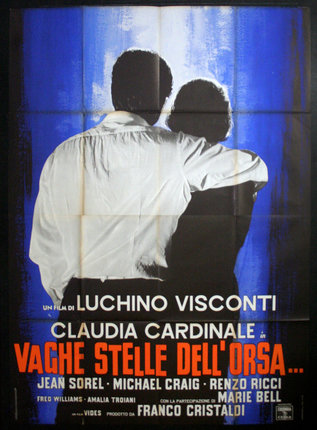 a poster of two people hugging