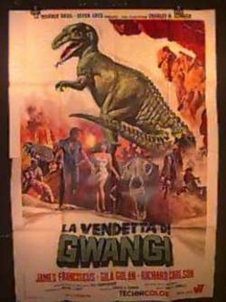 a poster of a dinosaur