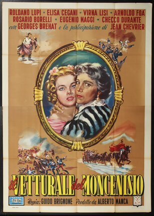 a movie poster of two women in a oval frame