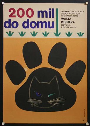 a poster with a cat paw print