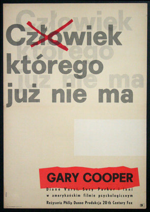 a poster with a red cross
