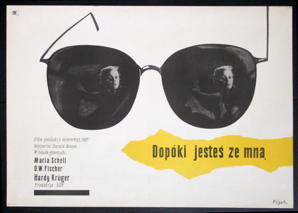 a poster with a pair of sunglasses