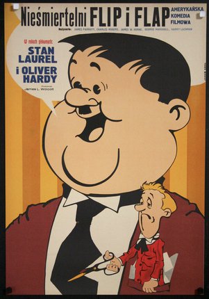 a poster of a cartoon man