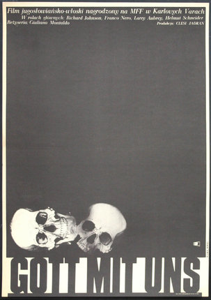 a poster with a skull on it